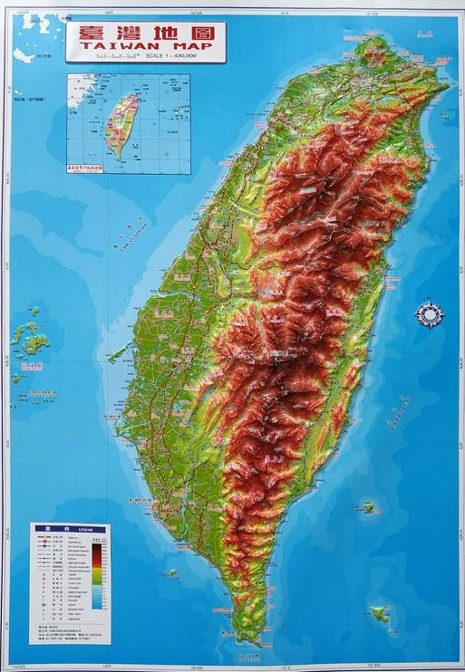 臺灣立體地圖 : Taiwan Map