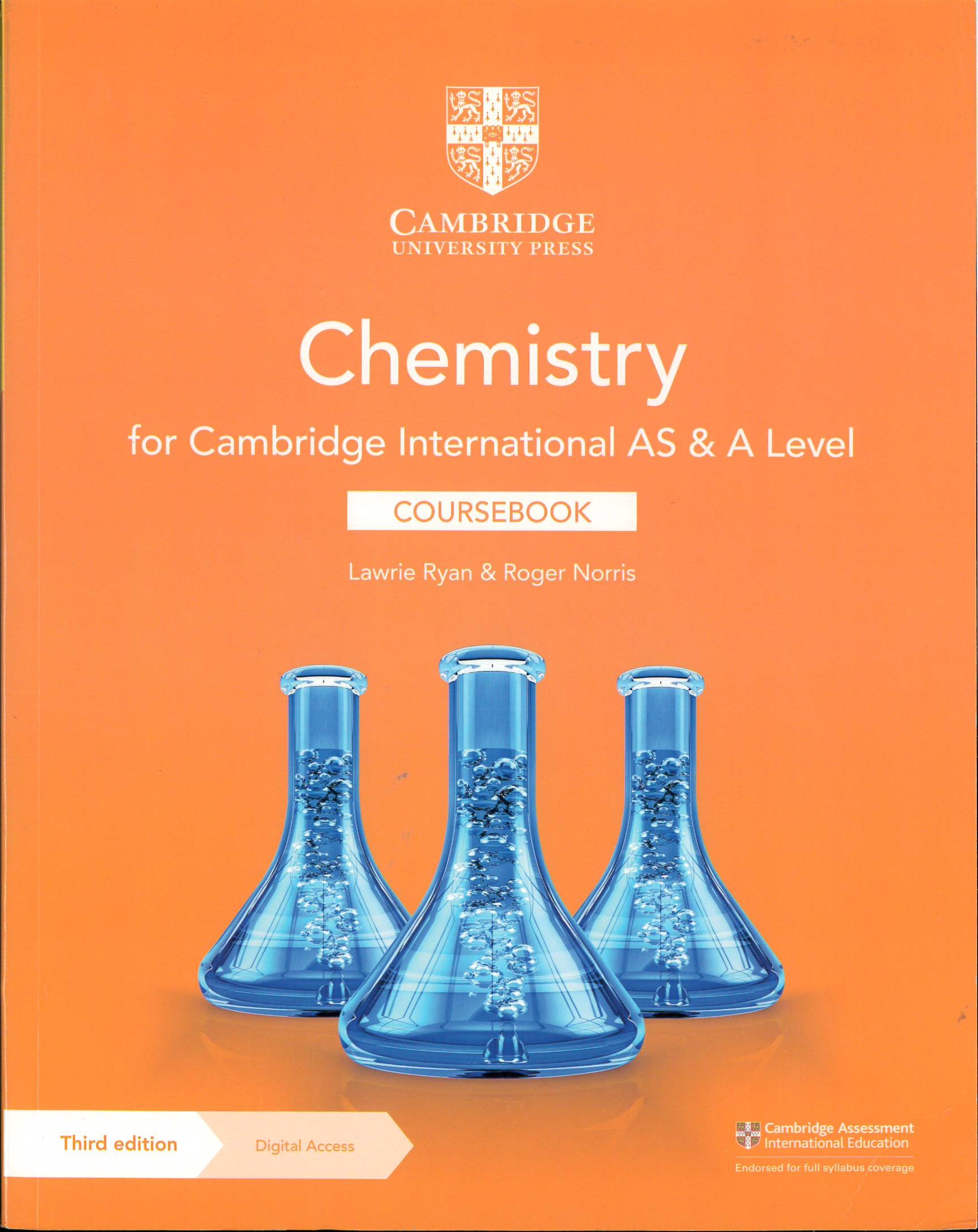 Chemistry for Cambridge international AS & A level : coursebook